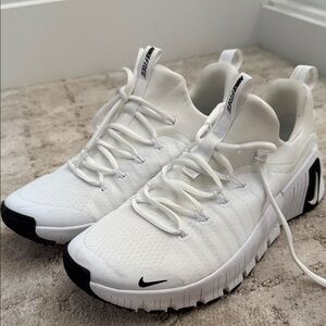 Nike White and Black Running Shoes